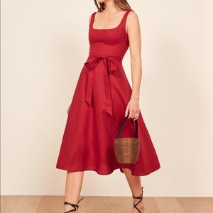 Reformation Red Garten Dress